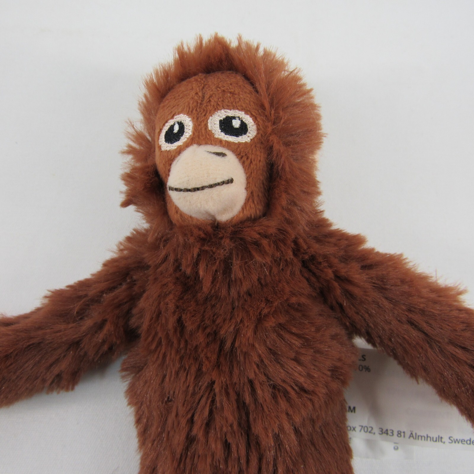 Ikea 8" Djungelskog Mini Monkey Orangutan Plush Stuffed Brown Animal Toy