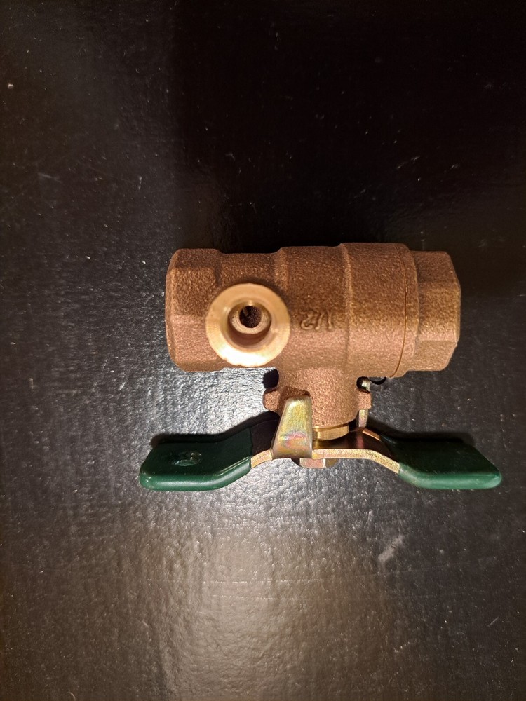 Watts Back Flow Preventer Test Ball Valve 1/2"