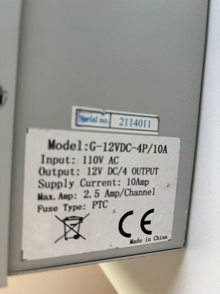 G-12VDC-16P/10A Camera DC Power Supply