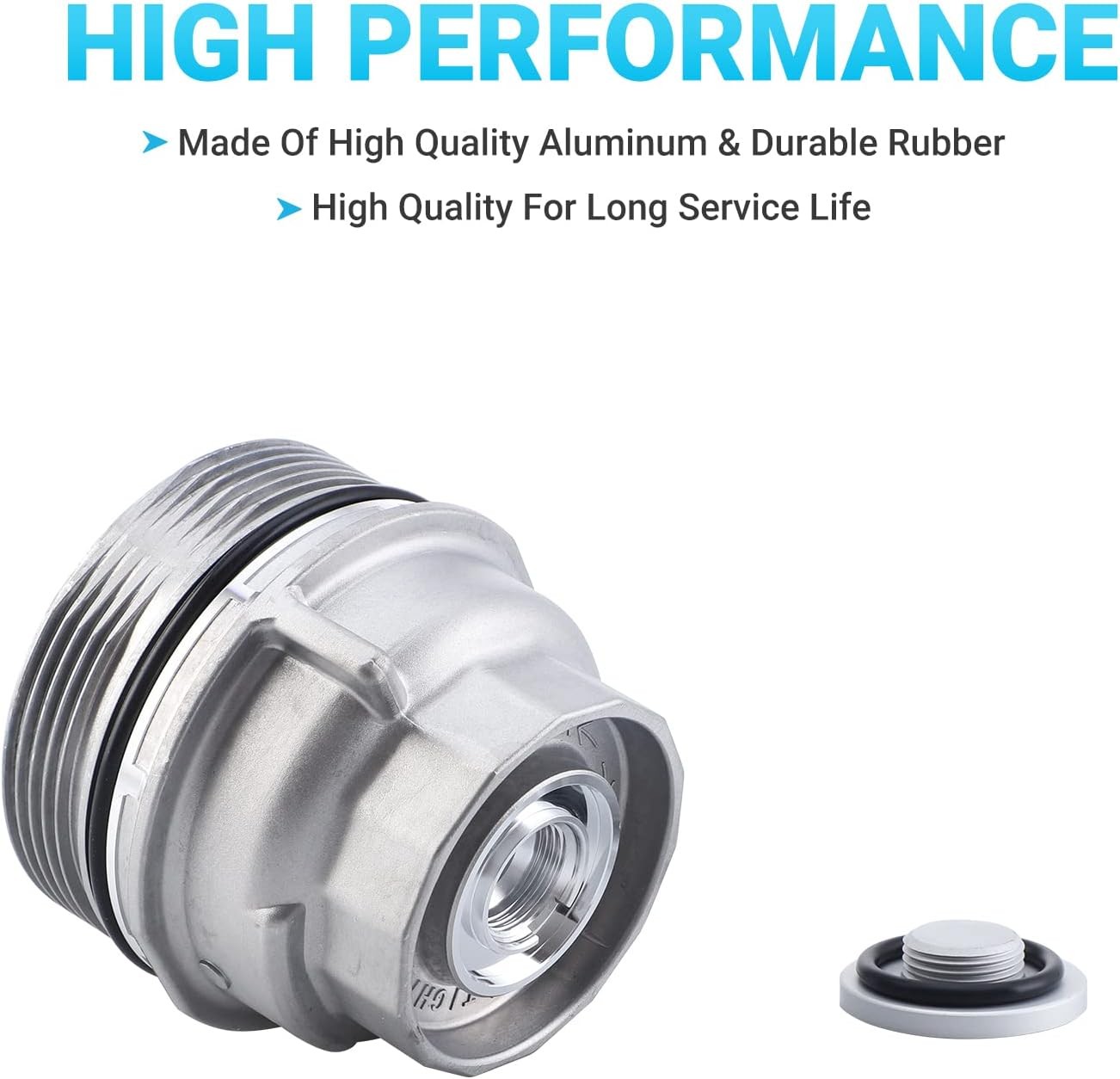 Oil Filter Housing Cap Assembly 15620-31060 1pack oil filter cap, natural