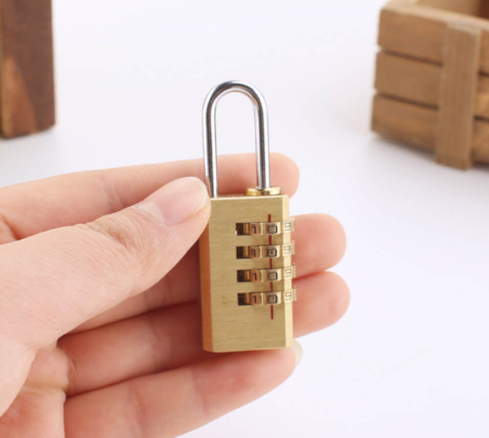 2pcs Digits Number Padlock Brass Combination Lock Password Lock Password Code