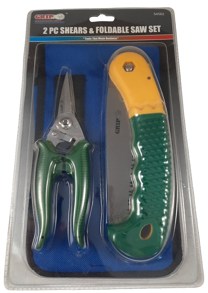 2pc Shears & Foldable Saw Set By GRIP Item #54562
