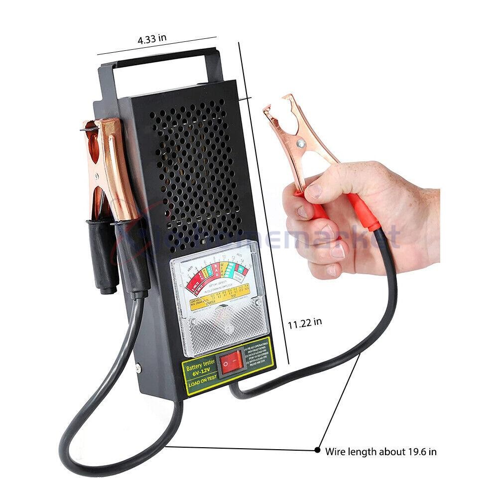 6V 12V Car Battery Load Tester Voltmeter 100Amp Analyzer 5 Seconds Fast Test