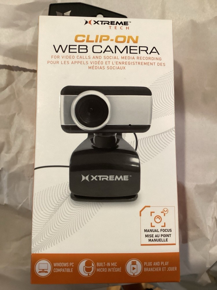 EXTREME XTREME Tech Clip-on Web Camera