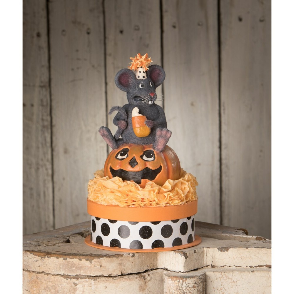 Bethany Lowe Scaredy Mouse on Box TL0248