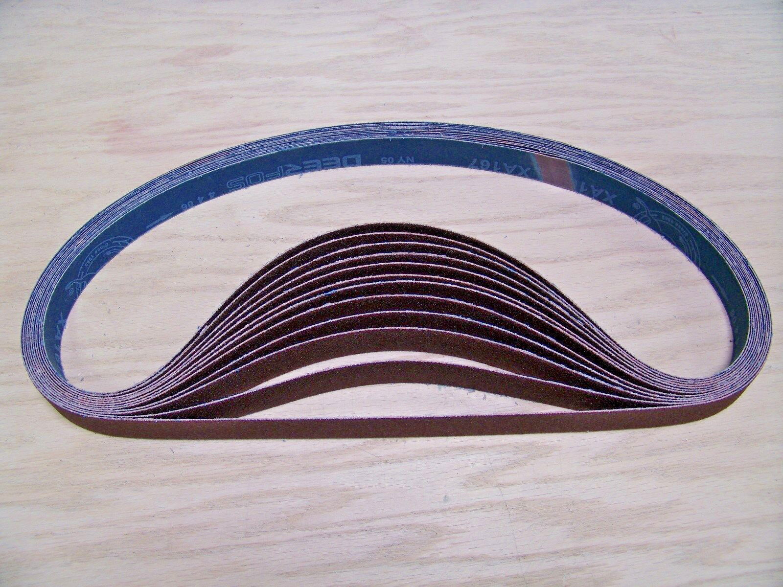 PREMIUM  A/O,  X-WEIGHT  SANDING  BELTS  1" X 42",  10 - PACK,   120-GRIT