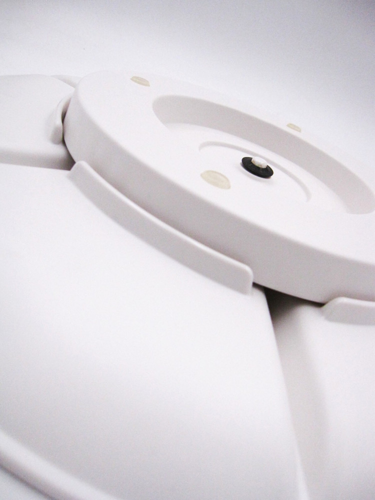 Dwell Studio 7-Section Lazy Susan Server Platter Melamine White Stylish Elegant