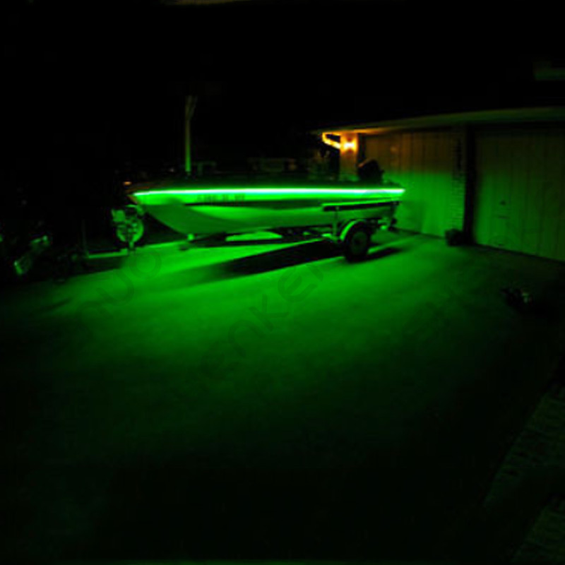 Wireless Green 16ft LED Strip Kit For Boat Marine Deck Interior Lighting US SHIP