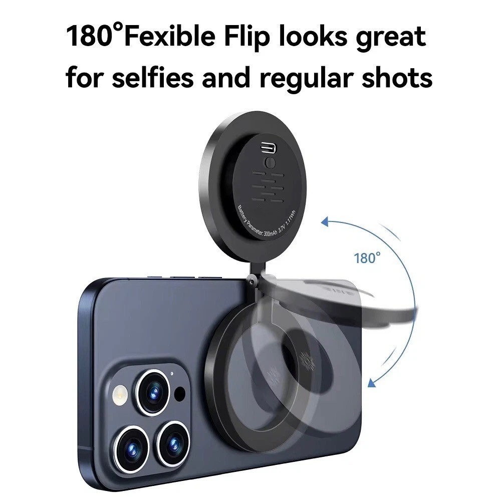 Magnetic Ring Light | Selfie LED Phone Stand Rechargeable Touch Control
