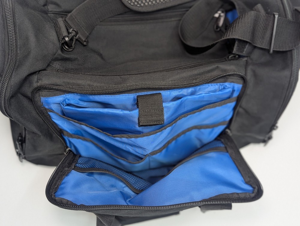 ASA AirClassics Pilot Flight Bag Pro 2 Black Blue Multi Pockets EUC