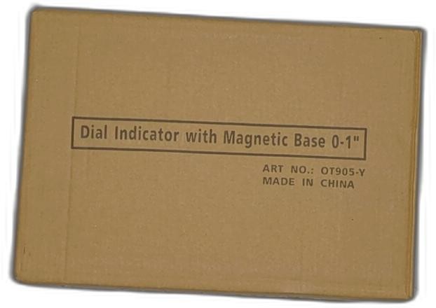 Dial Indicator with Magnetic Base Holder Differential Backlash Gauge 0-1", Fine
