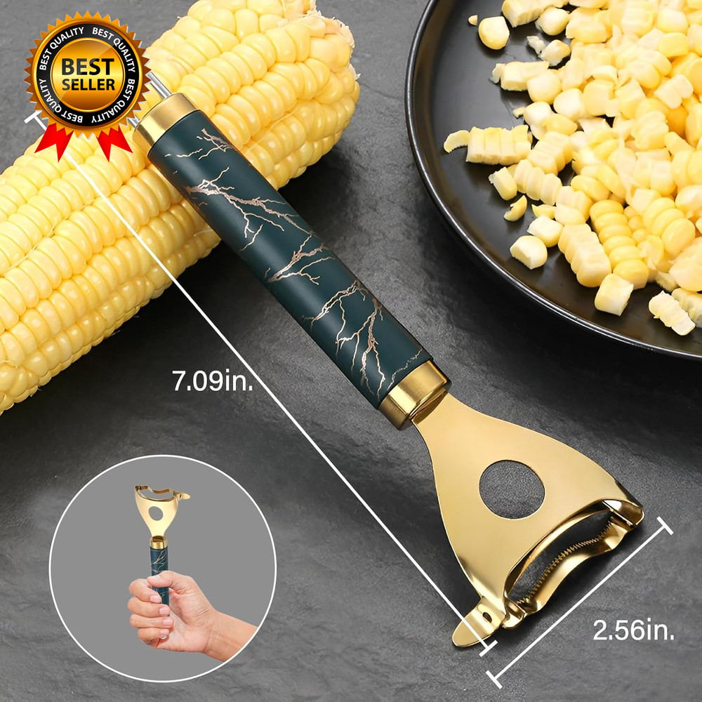 Cobb Gobbler Corn Peeler(2-Pack) Stainless Steel Corn Kernel Stripper Tool