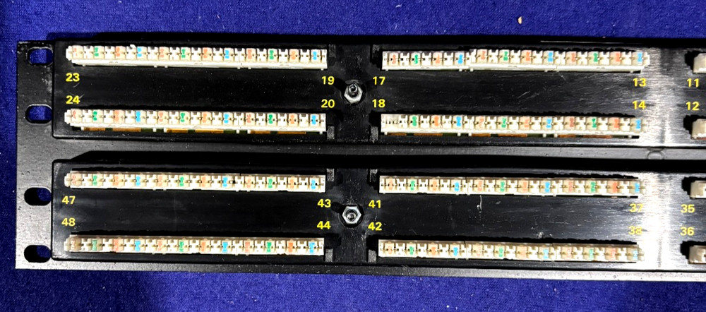 ORTRONICS 2U CAT 5E 48 Port Rack Mount Panel