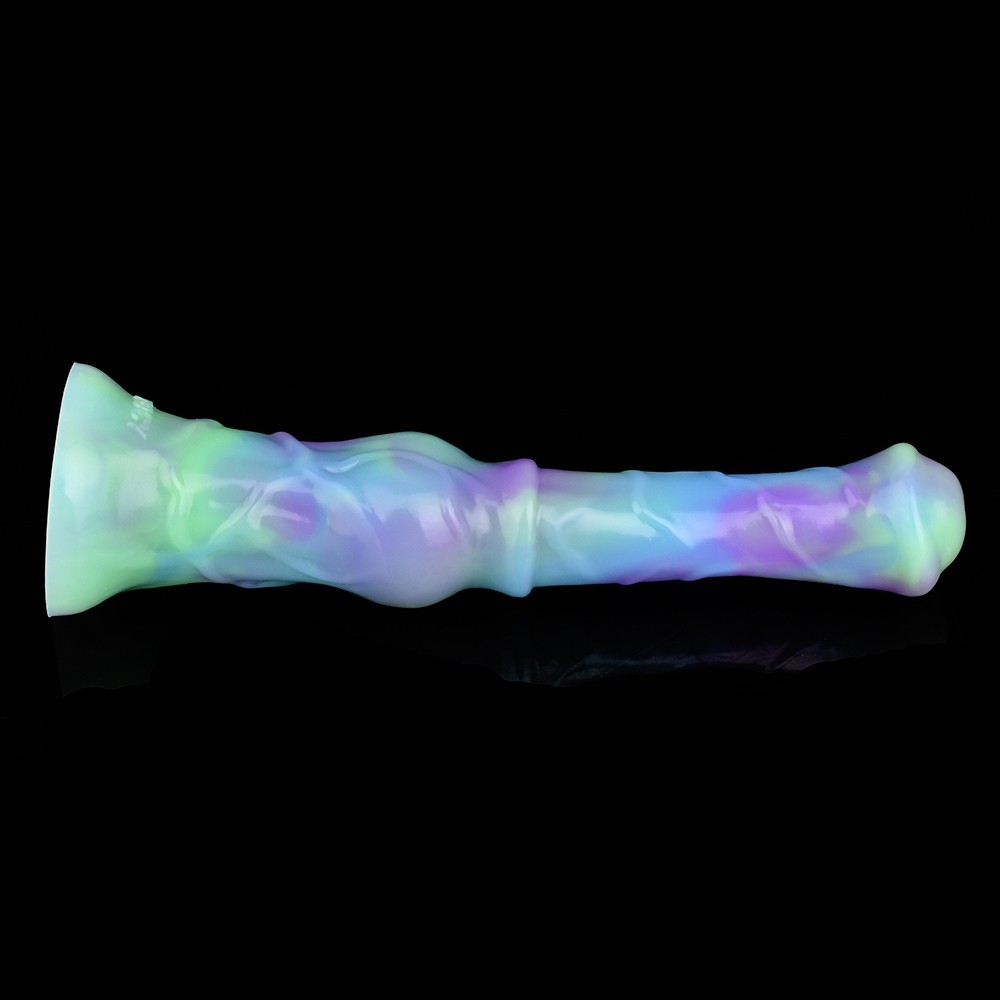 9.8" Slim Fantasy Monster Dildo Soft Silicone Suction Cup G-spot Long Anal Toy