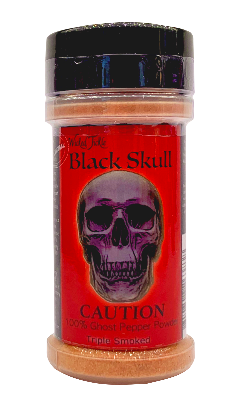 Smoked Ghost Pepper Powder Hot Spice Wicked Tickle Black Skull Chili Seasoning
