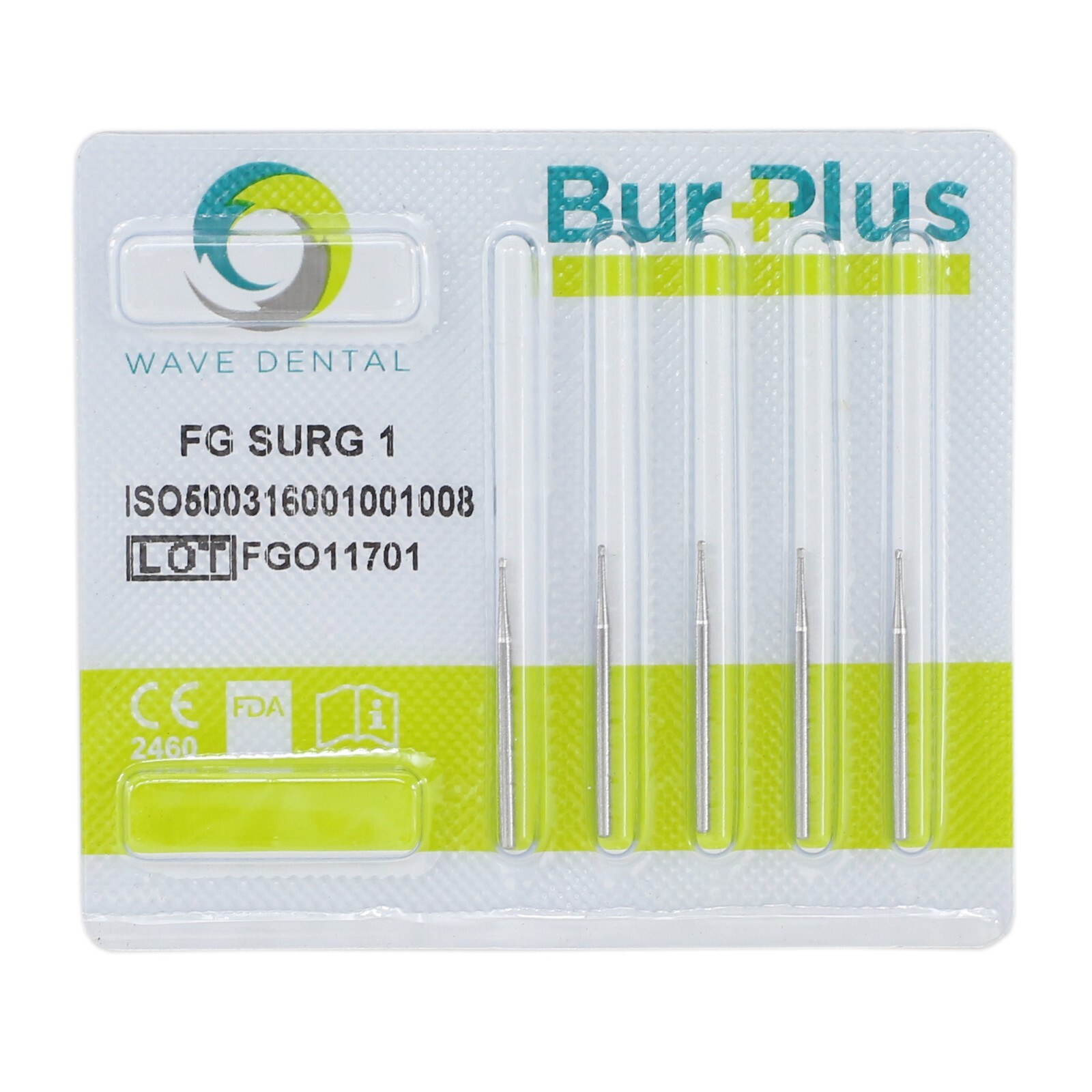 WAVE Dental Surgical Round Burs 2 4 6 8 FG SURG Long 25mm Carbide Bur High Speed