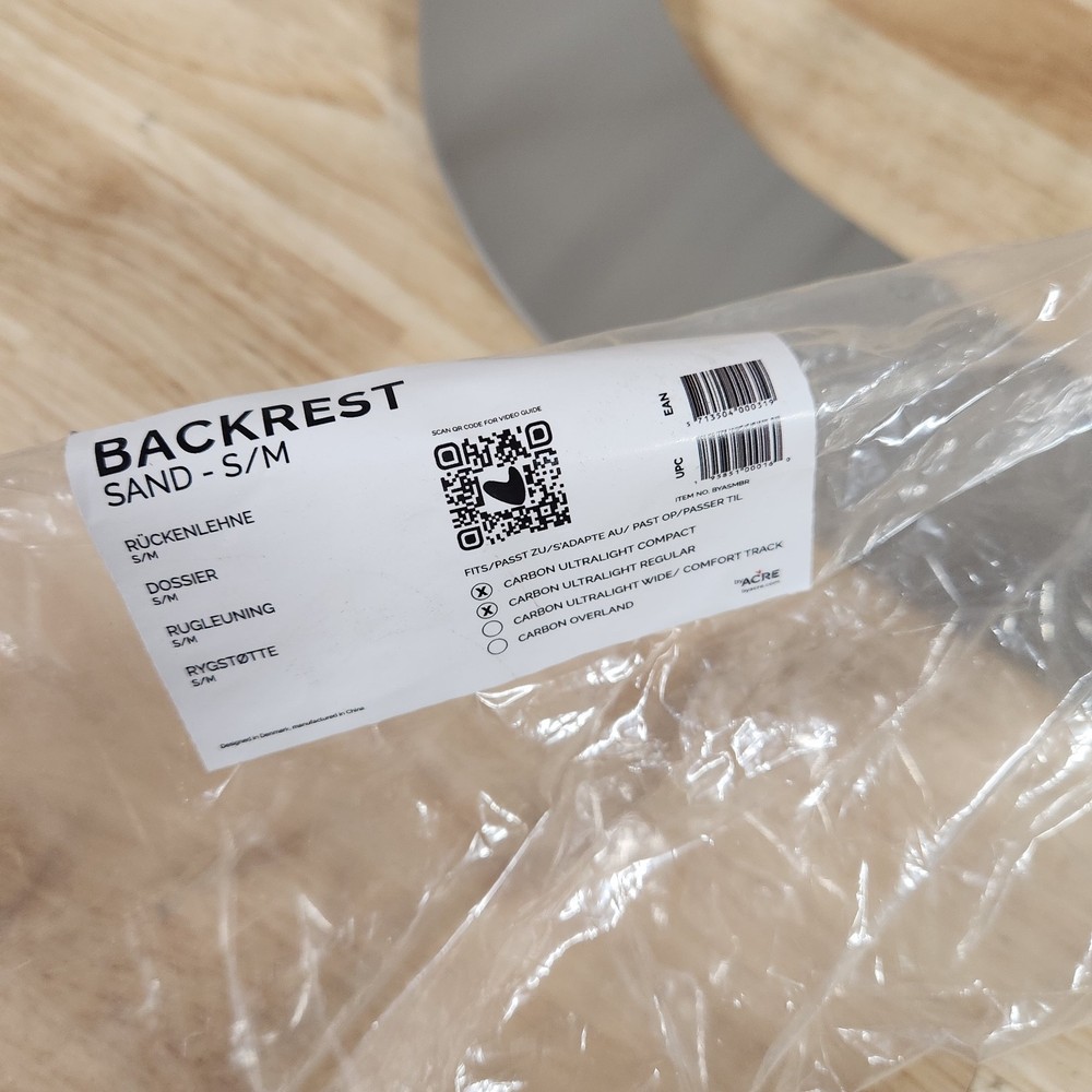 byACRE Carbon Backrest Small (FOR Compact and Regular) Ultralight Back Rest