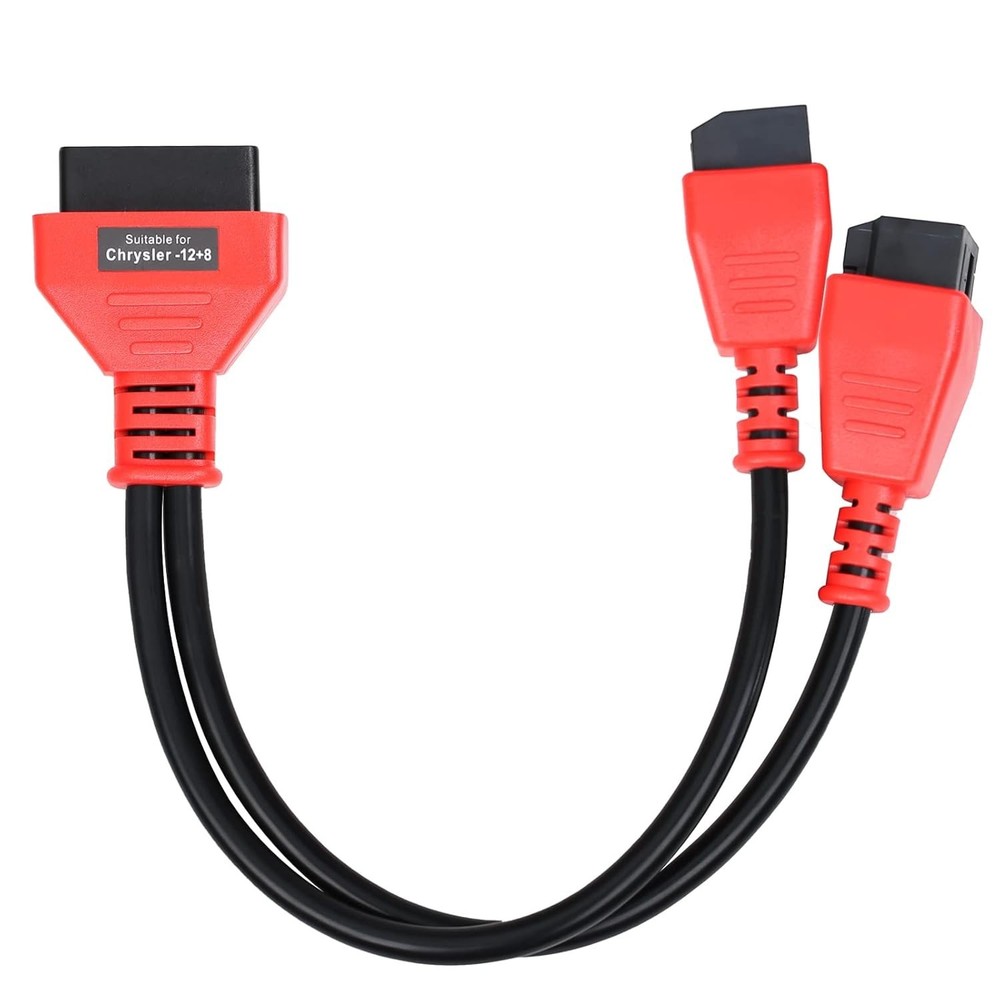 FCA 12+8 Cable Adapter for Chrysler 12+8 Programming Cable Connector, Autel OBDm