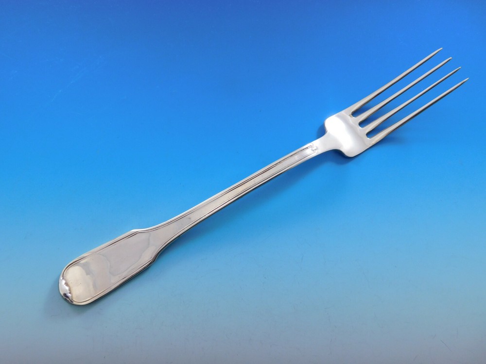 Fiddle Thread German 800 Silver Flatware Set Service 57 pieces Dinner