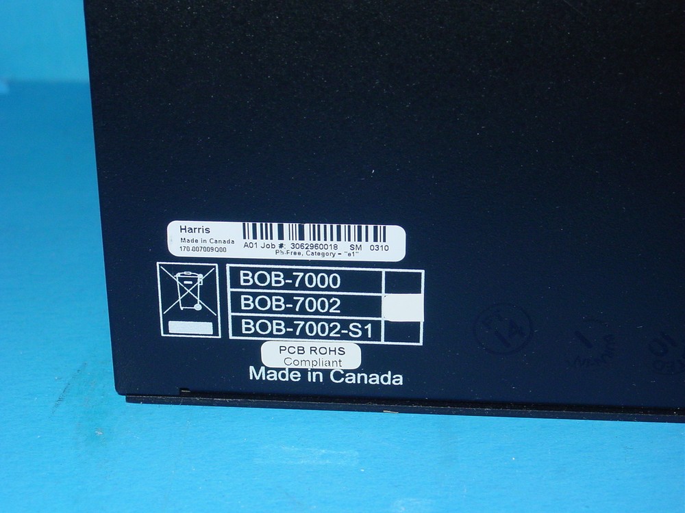 Harris BOB-7002 Breakout Box Option for VelocityHD Editing System