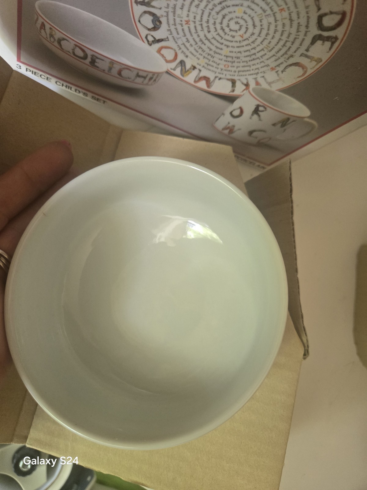 Vintage Williamsburg Porcelain Hotch Potch Alphabet Kids Dinner Set