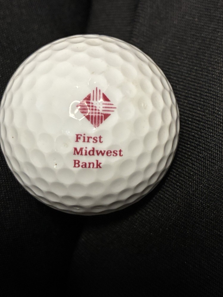 First Midwest Bank  Logo Golf Ball Titleist Illinois