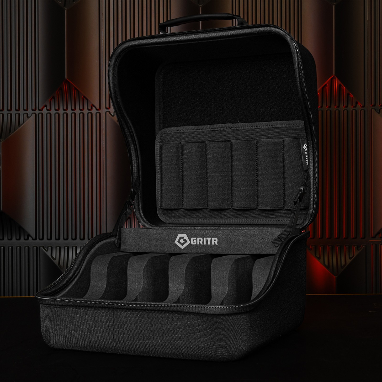 GRITR EVA Pistol Case for Multiple Handguns & Shooting Accessories