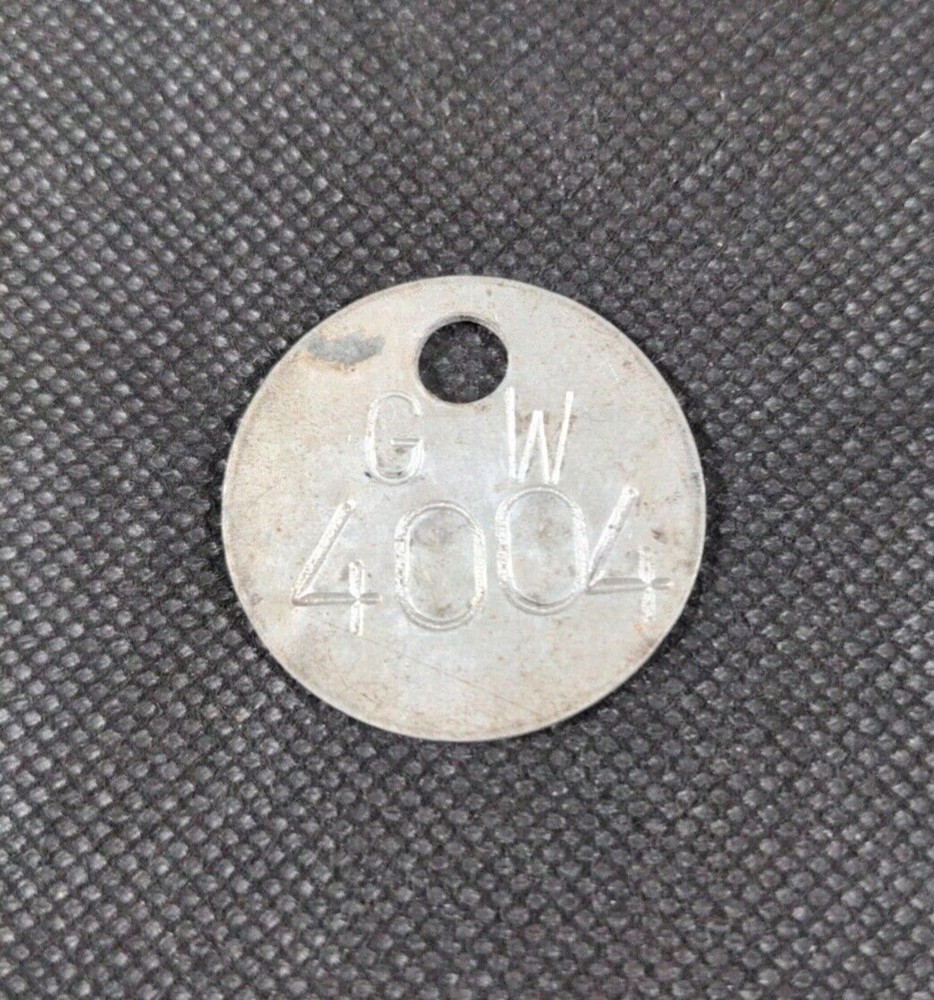 G W No 4004 Miners Pit Check Token Tally