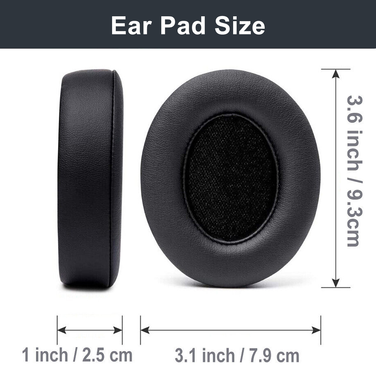 1 Pair For Beats By Dre Studio 2 3 Wireless / Wired Headphones Ear Pad Cushion