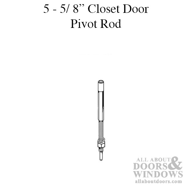 Pivot Rod, 3/8, Guide, Threaded, Nylon Cap