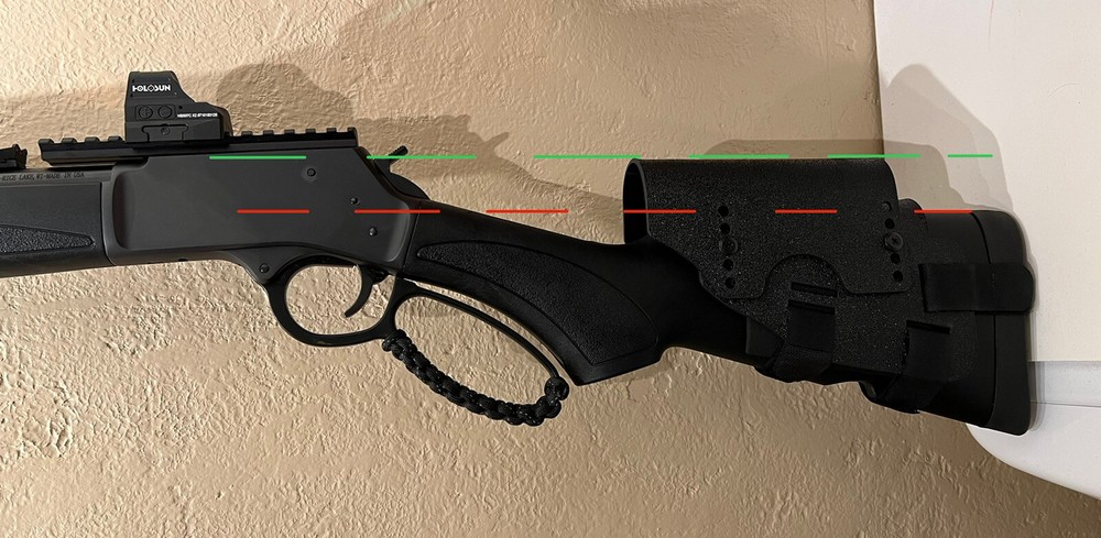 Marlin Henry Winchester Lever Action Loop Adjustable Cheek Rest Stock Riser