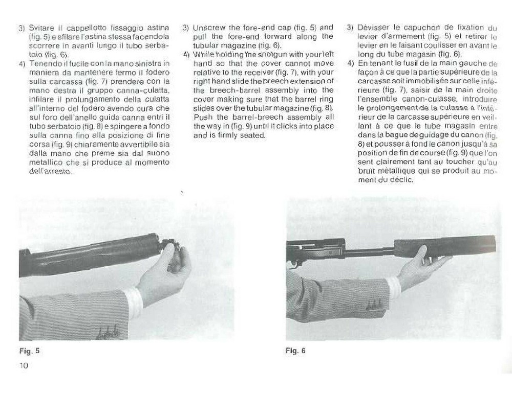 Benelli Black Eagle Shotgun Manual - NEW Comb Bound Copy