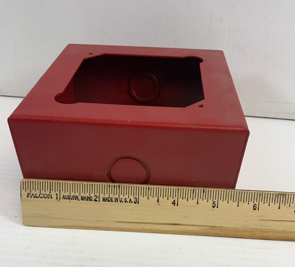 (NEW) SEIMENS FBX-SF Red Fire Alarm Surface Mount Back Box