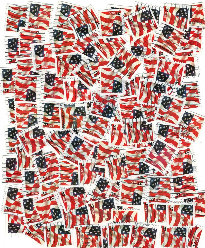 50 X US Flag Coil Stamp SCOTT# 3632 (used)