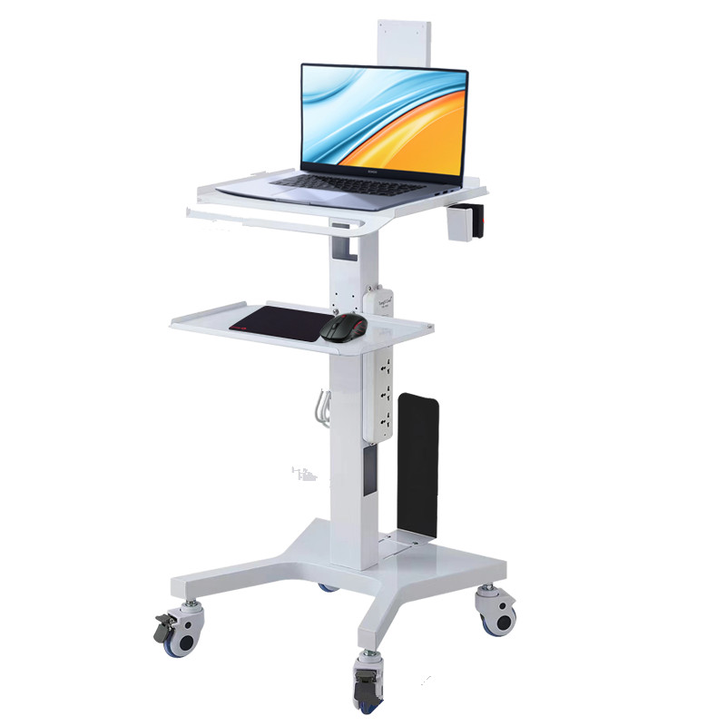 Medical Dental Lab Trolley Cart Intraoral Scanner Mobile Cart Clinic Laptop Rack