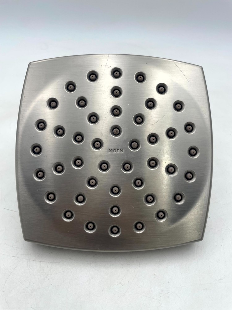 Moen Showerhead Silver Square Multi Function Wall Mounted A112.18.1 1.75 Gpm Max