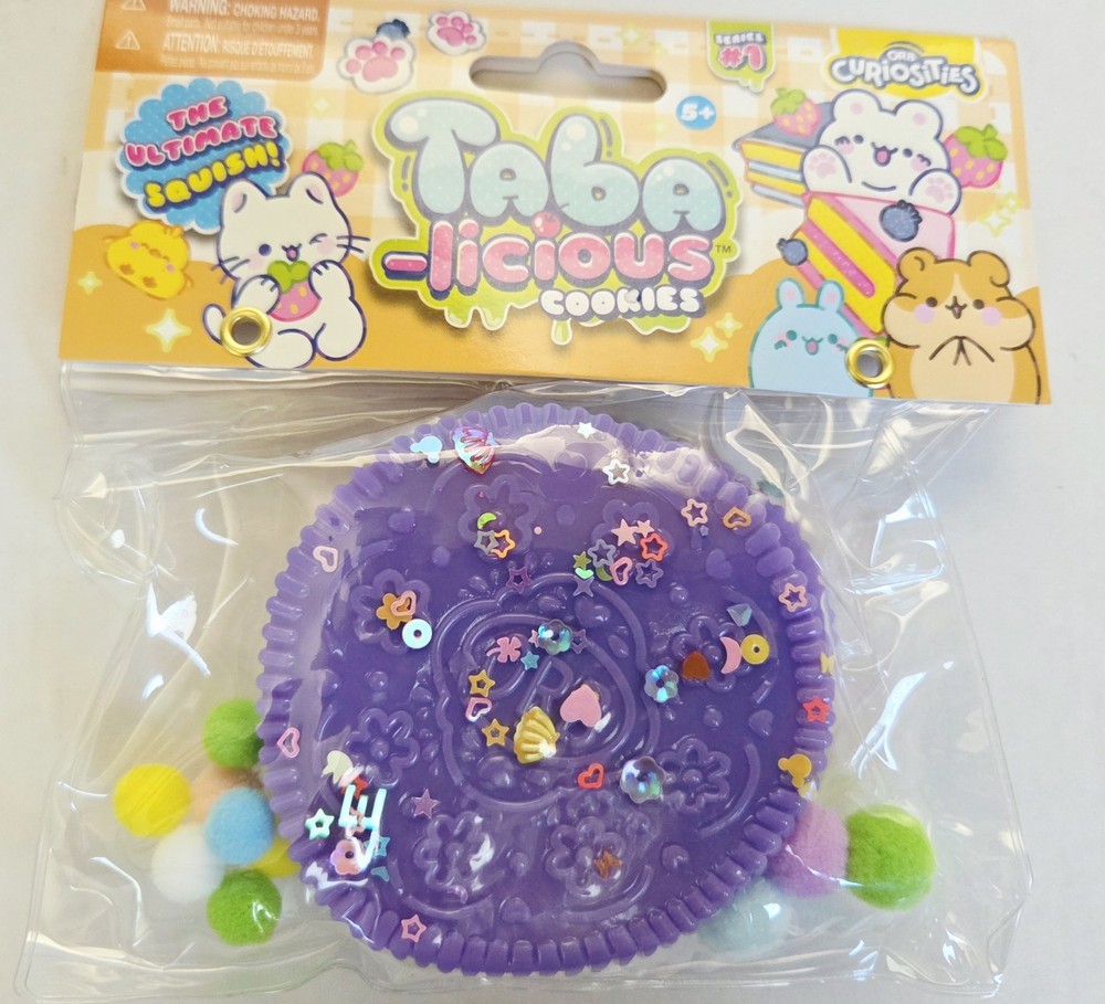 Taba-licious PURPLE MEGA COOKIE Orb Curiosities Squeeze Toy Taba Squishy