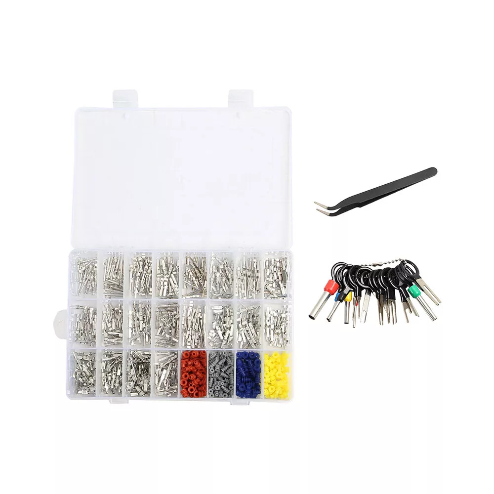 739Pcs Automotive Electrical Connector Pins Kit Terminal Removal Tool Wire Seals