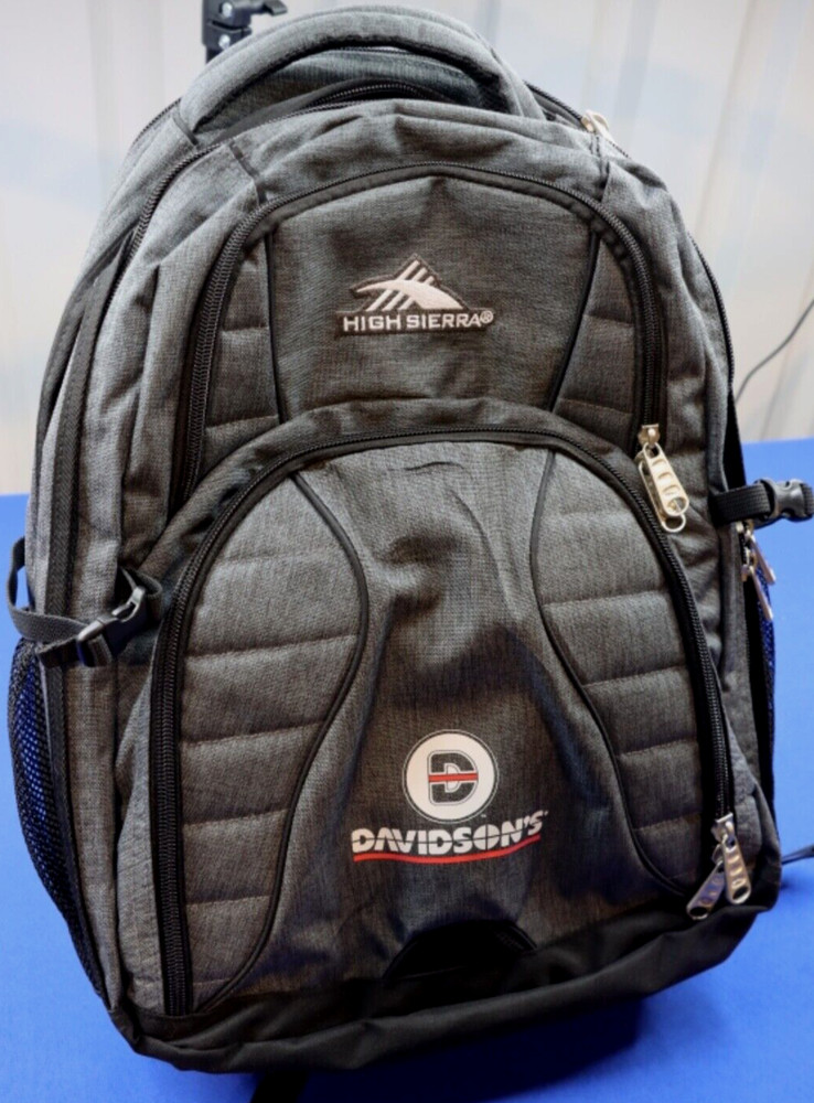High Sierra Graphite Swerve 17" Computer Backpack Davidson's Custom Logo