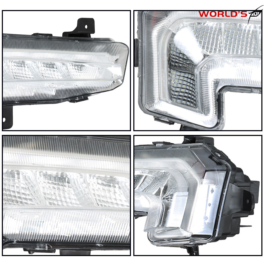 Fit For 2016 2017 2018 Chevy Malibu Front LED Fog Lights Bumper Driving Lamps