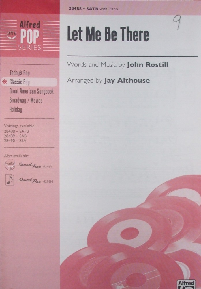 Let me be There arr Althouse single copy (3 available) FS