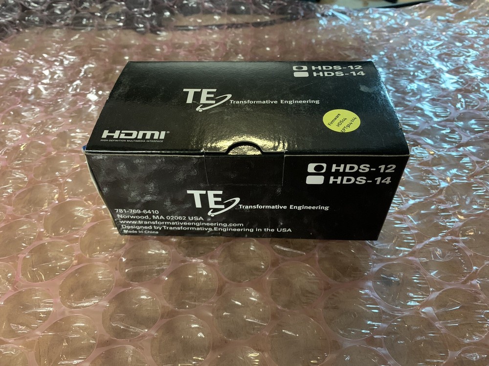 TRANSFORMATIVE ENGINEERING TE HDS-12 HDMI 2 PORT CONDITIONING SPLITTER NEW