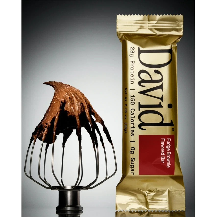 David High Protein Bars, Fudge Brownie Flavor, 28g of Protein, 150 Calories