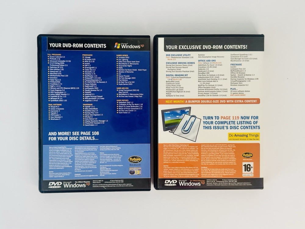 Windows XP DVD-ROM Lot (2) Troubleshooting Kit + Driving Test Collection