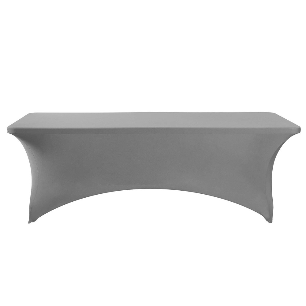 2Pack Spandex Table Cover for 8FT Table Universal Fitted Stretch Tablecloth f...