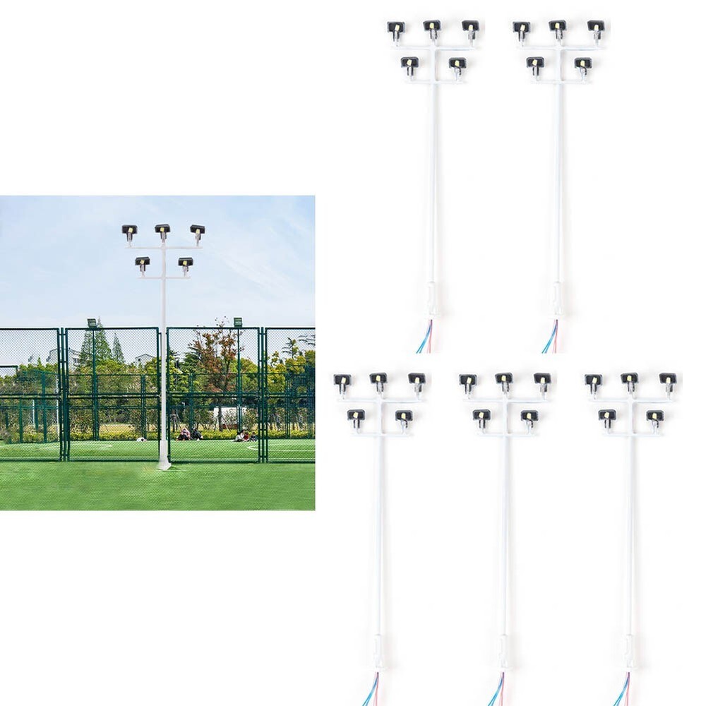 HO Scale Model Railway LED Street Light Kit White Light for Building Layout