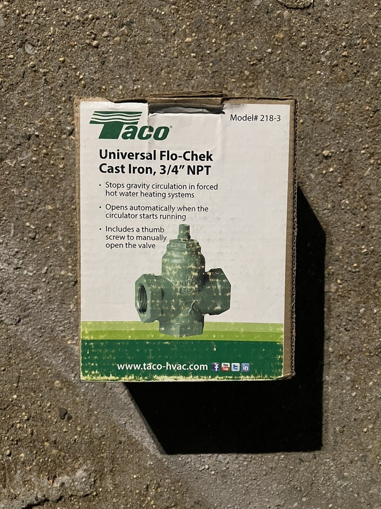 Taco Universal Flo Chek Cast Iron