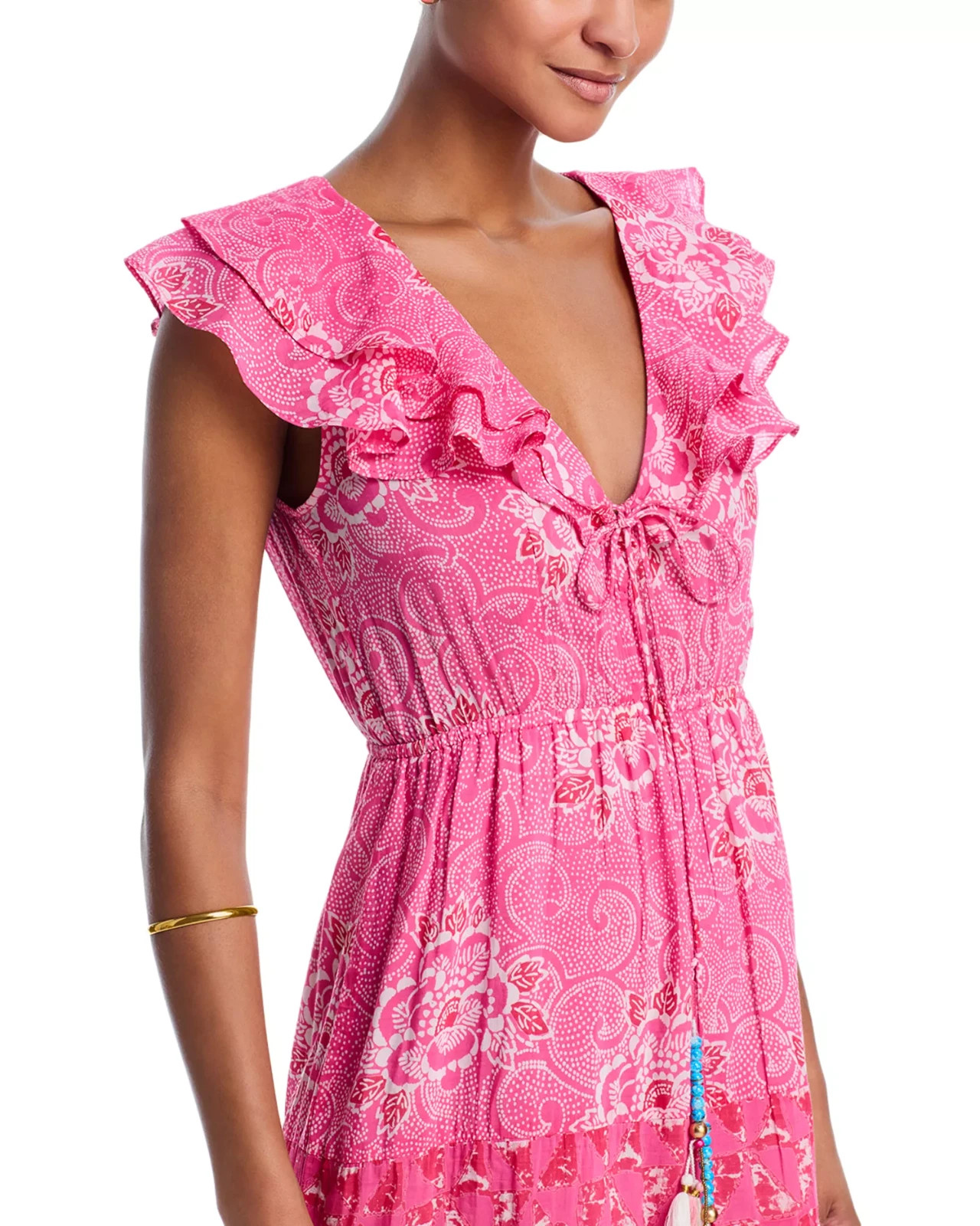 Bell by Alicia Bell Womens Cotton & Silk Ines Maxi Dress MSRP $450