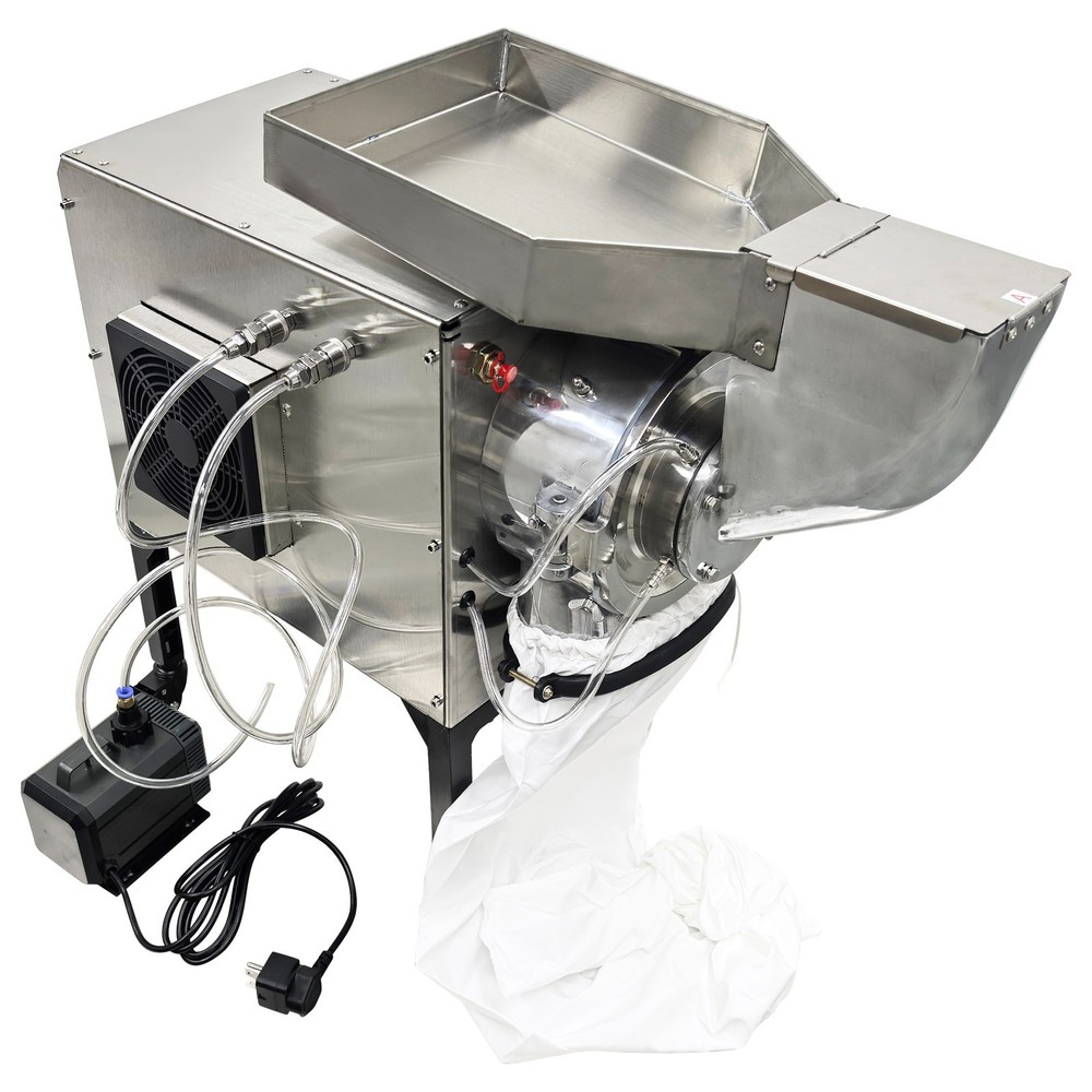 220V Horizontal Continuous Feeding Type Pulverizer Grinder Grain Mill Grinder