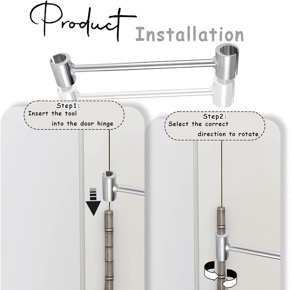 Door Hinges Gap Adjusting Wrench 8-19mm Adjustment Commercial Adjuster Wrench